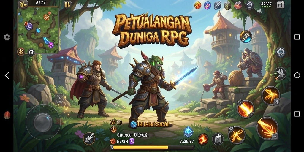 Screenshot permainan AT777 dengan aksi RPG yang mendebarkan.