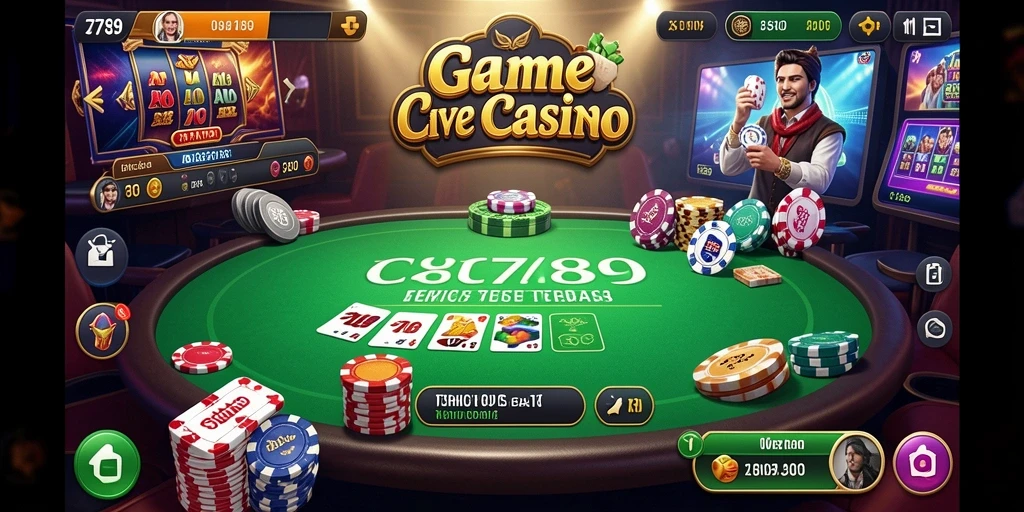 Tampilan gameplay C789 Live Casino yang mengesankan.