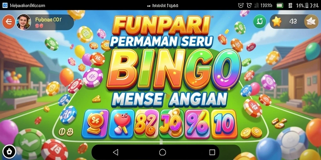Tampilan menarik dari gameplay Bingo di FUNPARI.