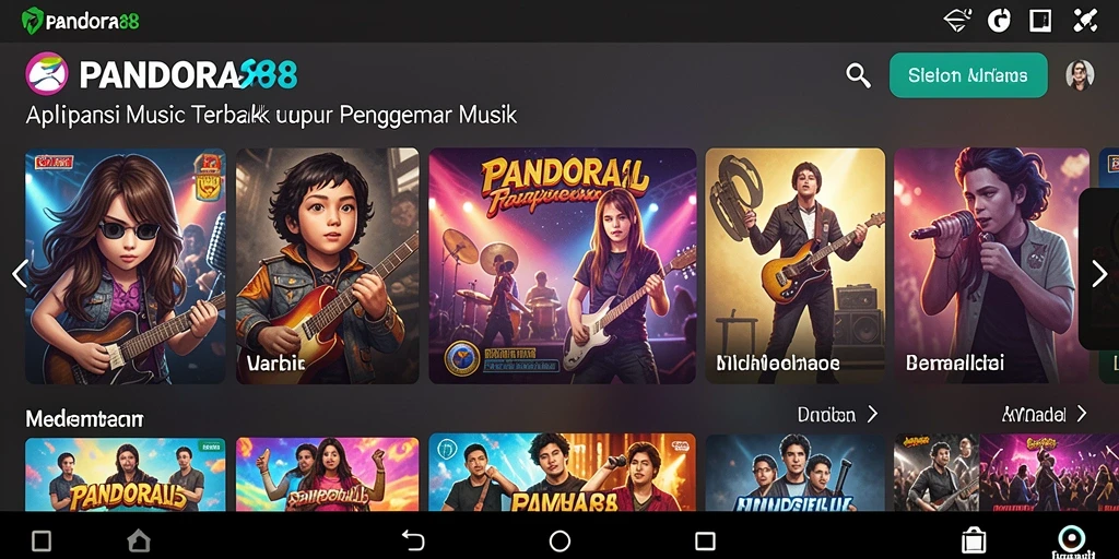Tampilan gameplay PANDORA88 saat pengguna menikmati musik.