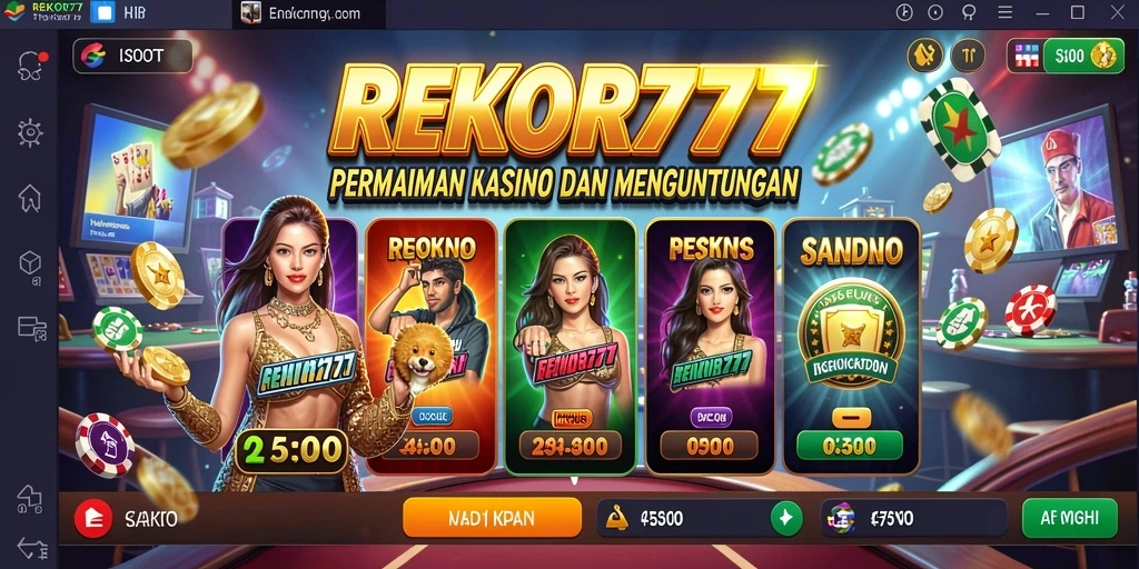Tampilan menarik dari gameplay Kasino REKOR777 yang mengasyikkan.