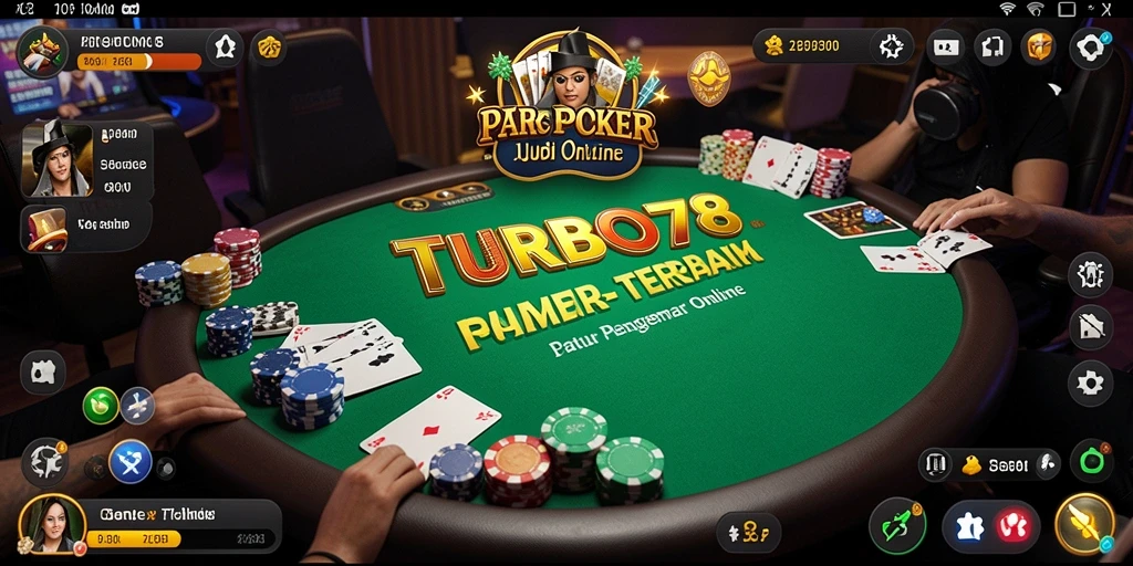 Tampilan menarik dalam permainan poker TURBO78.