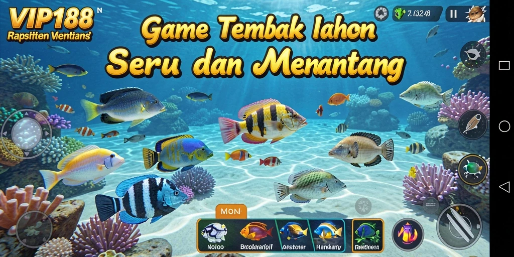 Gameplay menembak ikan seru di VIP188.